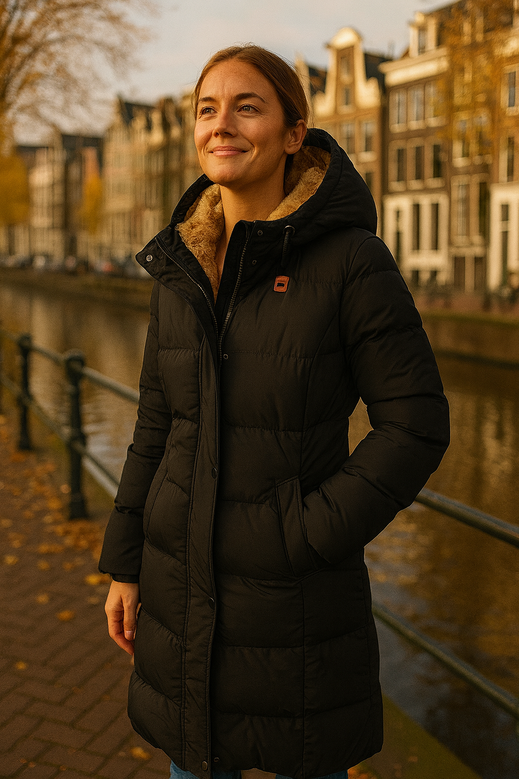 Van Veen™ | Lange gewatteerde jas