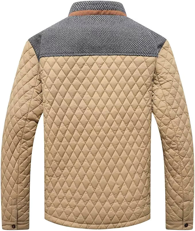 David™ | Elegante Gewatteerde Herenjas met Stijlvol Textuurdesign