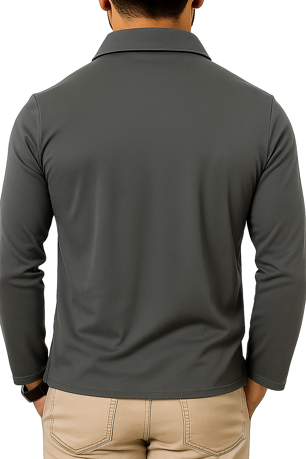 Van Veen™ | Poloshirt met lange mouwen