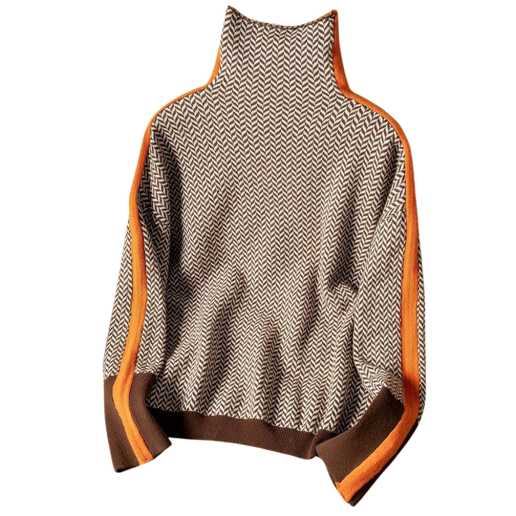 Van Veen™ | Trui Met Hoge Kraag Voor Vrouwen