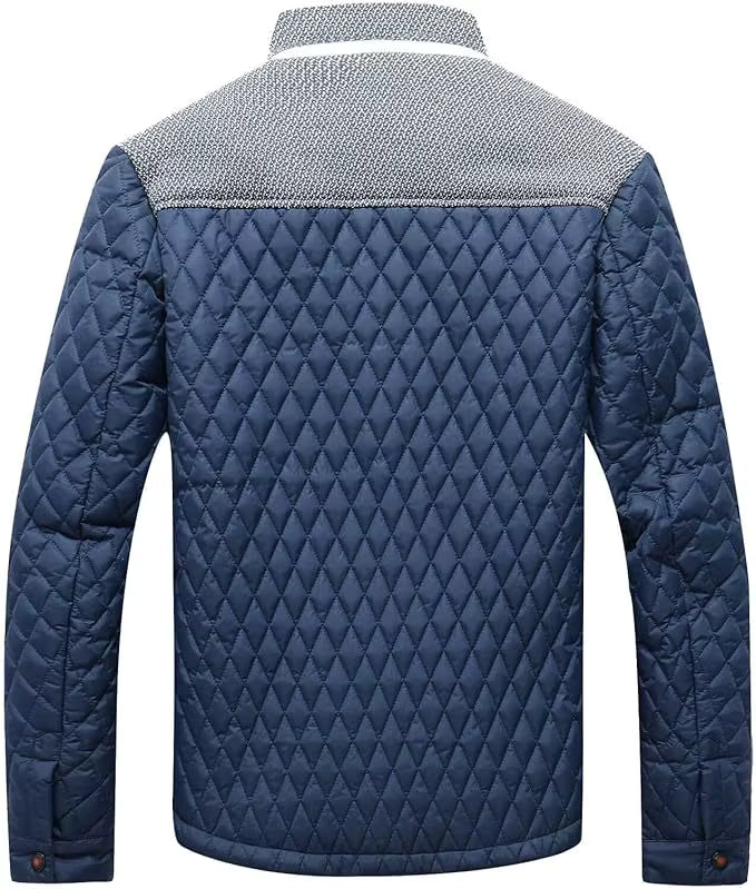 David™ | Elegante Gewatteerde Herenjas met Stijlvol Textuurdesign