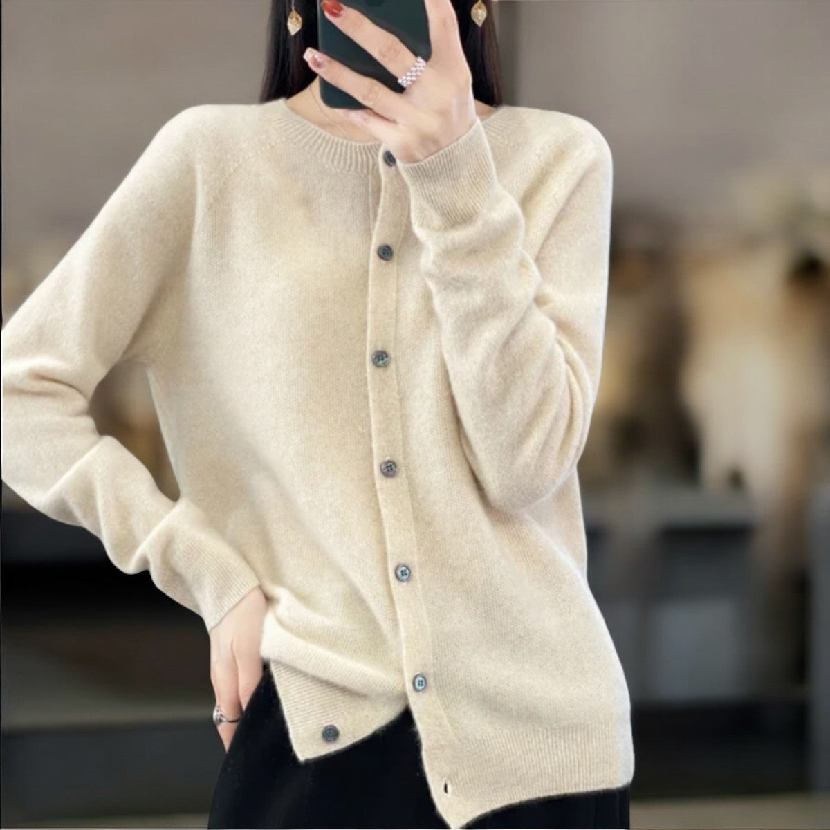 Van Veen™ | Elegante Knoopjes Cardigan